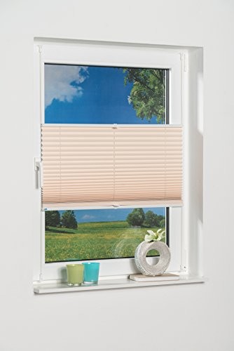 K-home Palma przyciemniająca roleta plisowana na okno., kremowy, 70 x 130 cm 425040-4