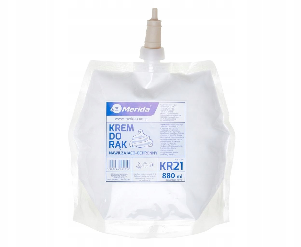 Krem Do Rąk Pielęgnacyjny Wkład Jednorazowy 880 ML