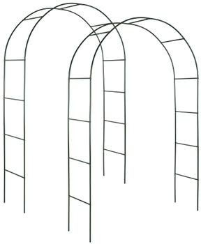 TecTake 2 x Metalowa pergola ogrodowa łuk kwiatowy 402660