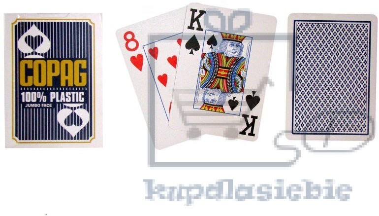 Copag Karty do pokera Copag Jumbo 2 rogi Blue