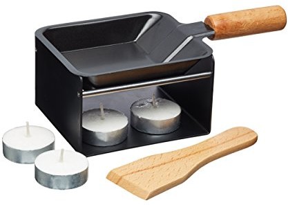Master Class Artesa pojedyncza łopatka raclette, 8 x 9,5 x 19 cm, z podstawką, kolor: czarny ARTRACLETTE