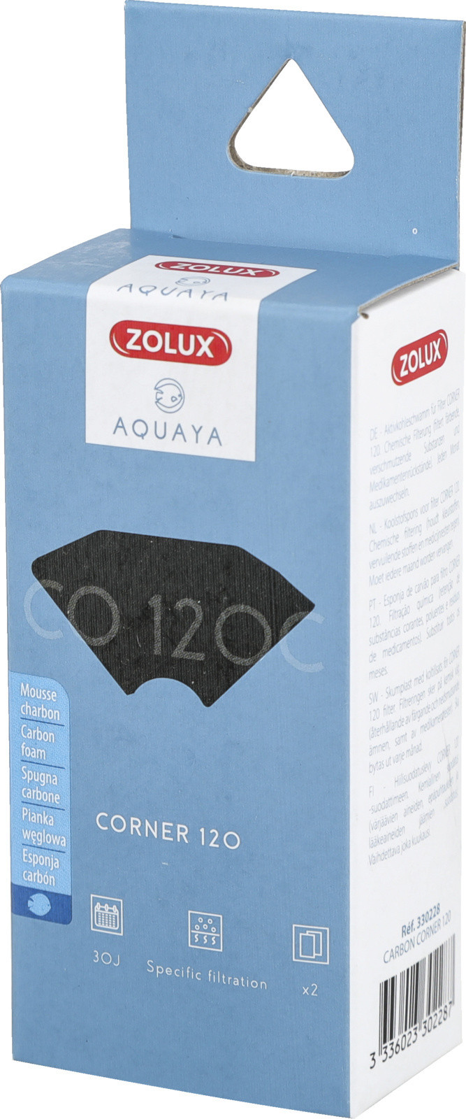 Zolux AQUAYA Wkład Carbon Corner 120 330228