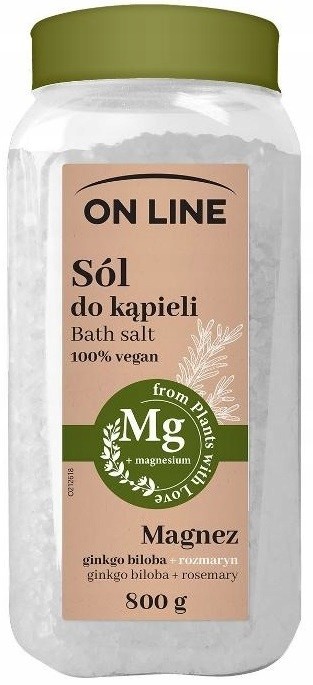 On Line Mg Sól do kapieli Ginkgo& Rozmaryn 800