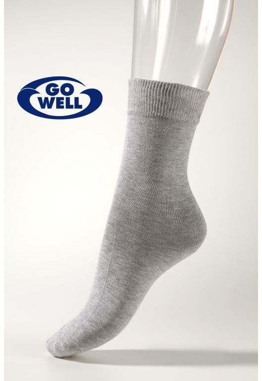 Compressana Skarpety zdrowotne przeciwdrobnoustrojowe GoWell MED X-Static Szary Rozmiar I 3007-I-93