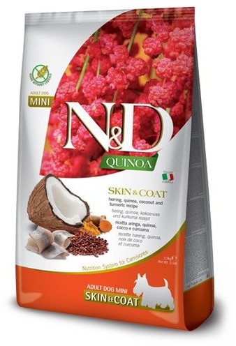 Farmina N&D Quinoa Dog Skin&Coat Adult Mini herring coconut 2.5 kg