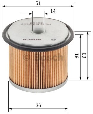 Bosch 1457429230 filtr paliwa 1 457 429 230