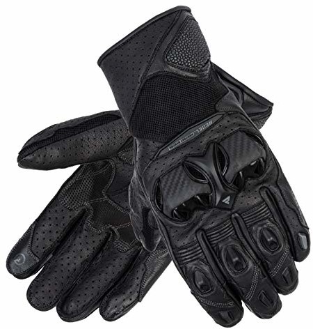 Rebelhorn Flux II skórzane rękawice motocyklowe dla mężczyzn wysokiej jakości kozia skóra SAS-TEC i Superfabric Panels wentylacja Touchscreen Friendly Pads RH-GLV-FLUX-II_01_S