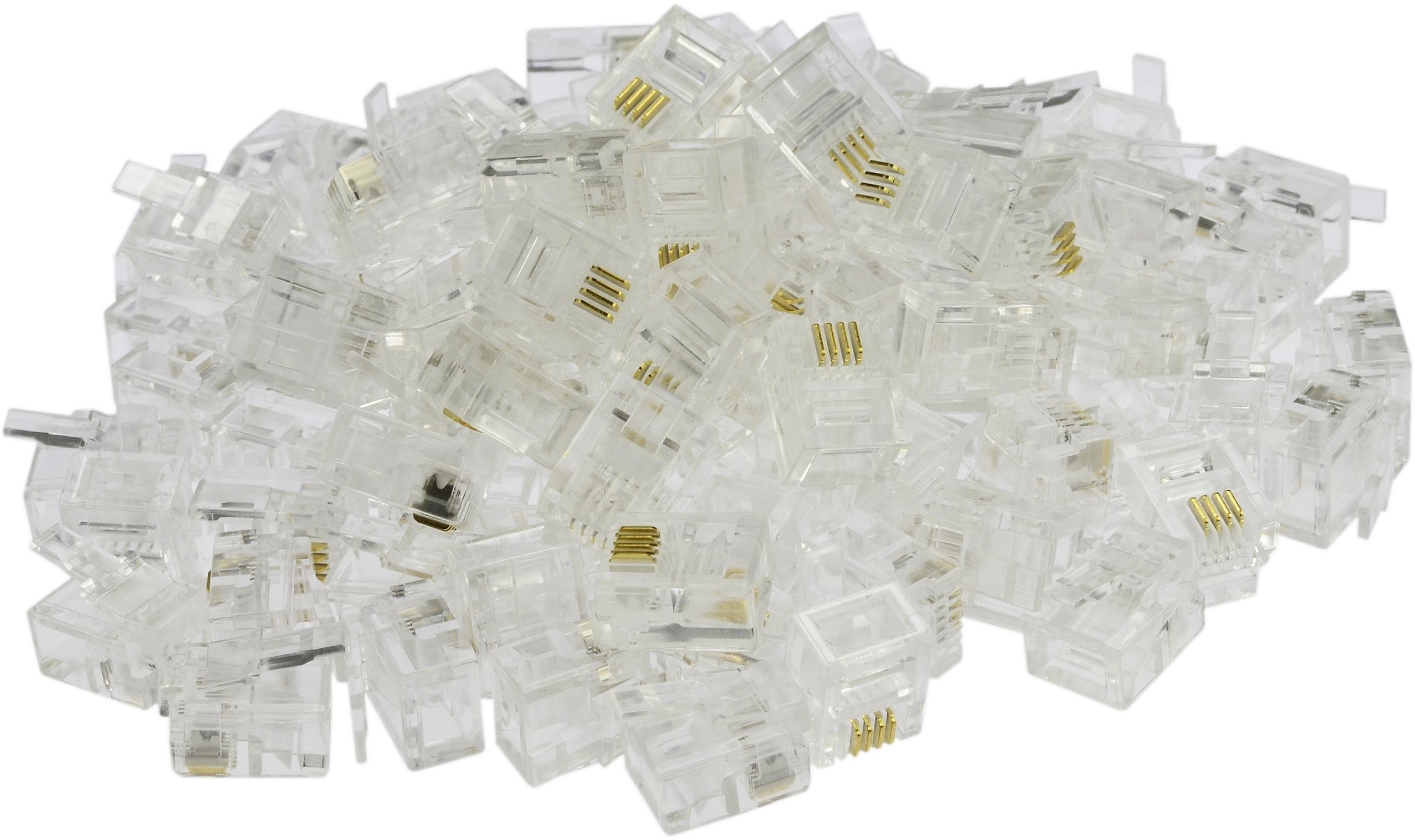 Neku Wtyk telefoniczny RJ11 6P4C linka 100szt