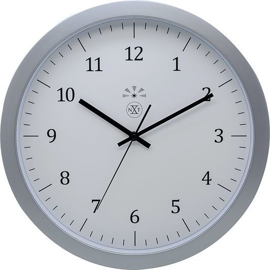 Nextime Zegar ścienny Classic srebrny 7322RC