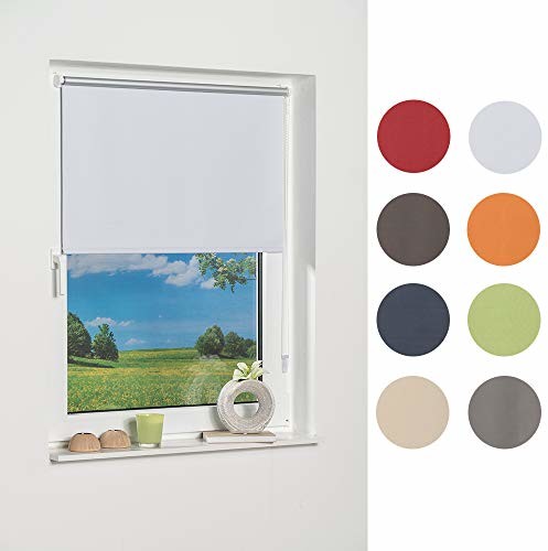 K-home miniroleta z mocowaniem Klemmfix +++zaciemnienie +++, biały, 100 x 200 cm
