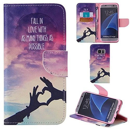 Samsung ooboom Galaxy S7 edge telefon komórkowy Flip PU skóra telefon komórkowy kieszeń na telefon komórkowy Case Cover wallet funkcja stojaka przegródki na karty do Galaxy S7 edge ręką cieni 903820