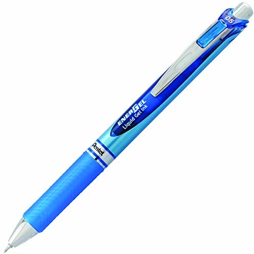 Pentel Długopis żelowy BLN75-CO EnerGel, automatyczny, z cienką końcówką, 1 sztuki, 0,25 mm, niebieski