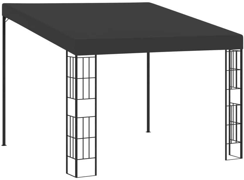 vidaXL Altana przyścienna, 3x3 m, antracytowa, tkanina 47990