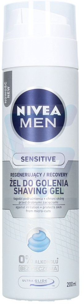 Nivea Men Sensitive Regenerujący żel do golenia 200 ml