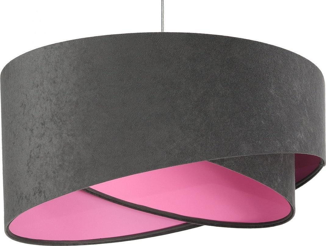 Koncept BPS Lampa wisząca BPS Lampa wisząca GEMSTONE GRAY grafitowa/różówa BP-060-075