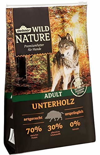 Dehner Wild Nature sucha karma dla psa poddrewno orzeł, dzika, 1 opakowanie, 4 kg 3710043