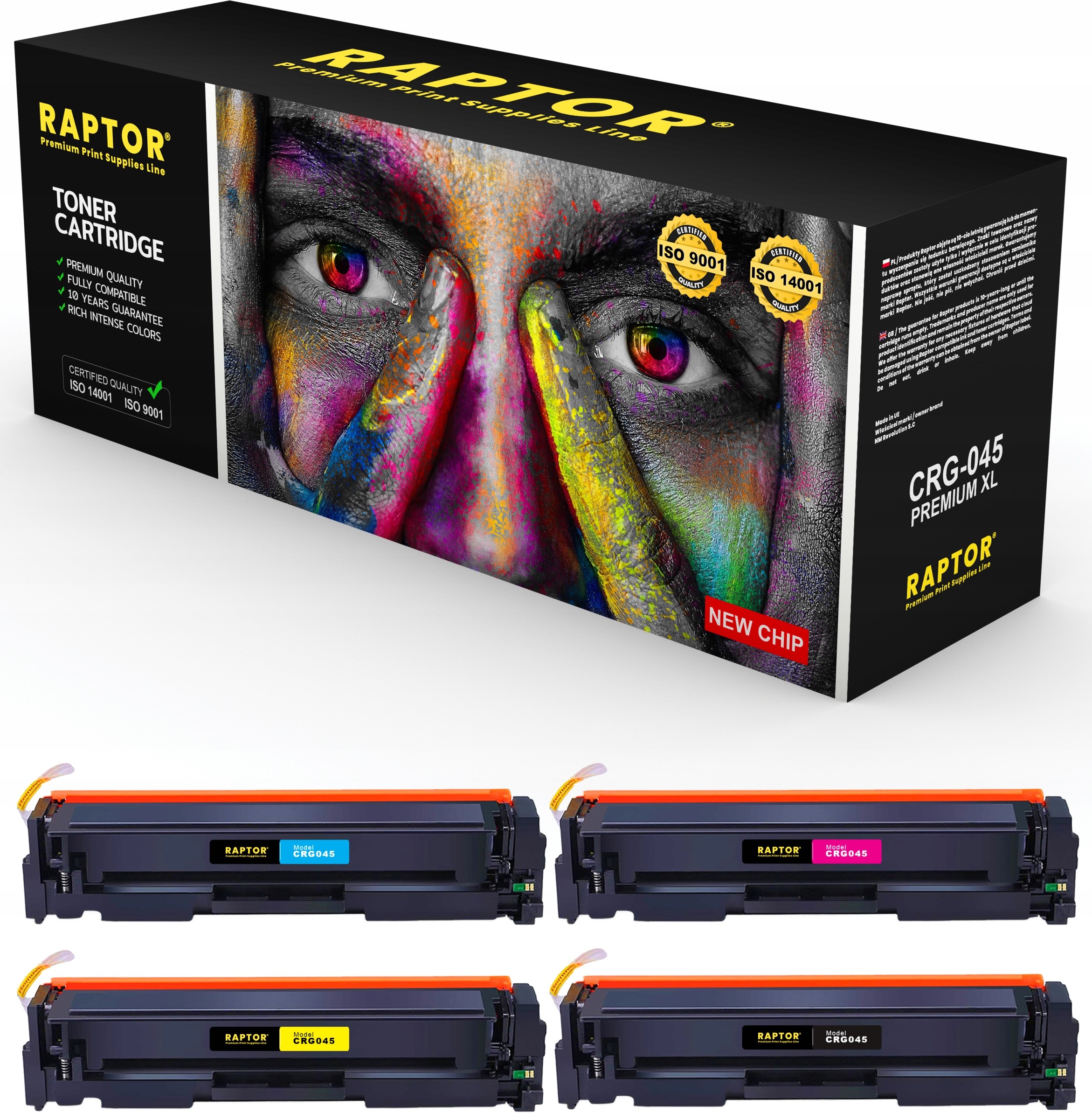 4x Toner do Canon MF635Cx MF631Cn MF633Cd Crg 045