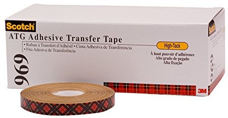 3M 3 m 7000116643 klej filmy w formacie, bez uchwytu 969, 19 MM X 33 m, 0,13 MM, przezroczysty (12 szt.) 969