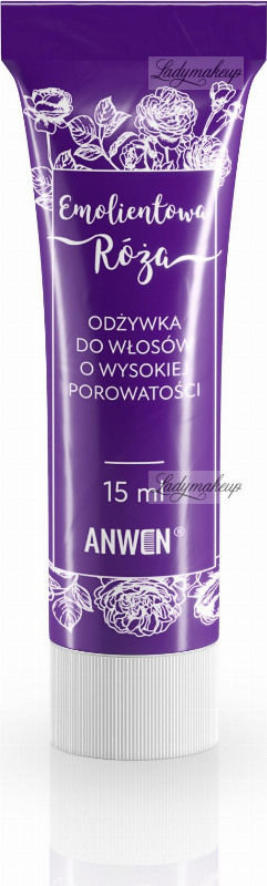 Anwen ANWEN - Emolientowa Róża - Mini odżywka do włosów o wysokiej porowatości - 15 ml