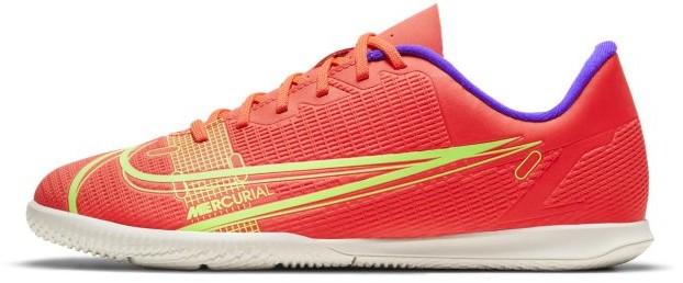 Nike Halowe buty piłkarskie dla małych/dużych dzieci Mercurial Vapor 14 Club IC - Czerwony CV0826-600