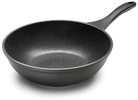 Lacor 24138 Eco-piedra aluminium Wok, 49 cm, w kolorze czarnym 24138