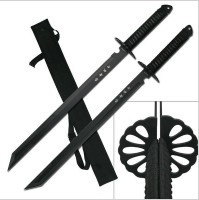 USA ZESTAW 2 MIECZY NINJA Z NYLONOWYMI POKROWCEM HK-6183