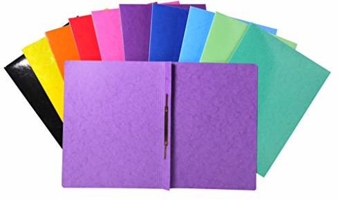 Exacompta Exacompta 380800B Premium skoroszyt Iderama 25 szt. A4 z ekstra mocnej tektury Colorspan, różne kolory, idealny do biura i szkoły 4010913808002
