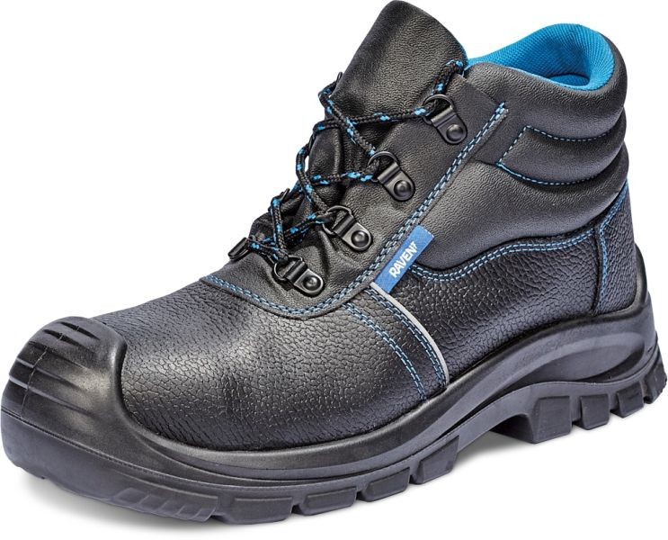 Cerva RAVEN XT ANKLE S3 SRC - skórzane trzewiki ochronne, metalowy podnosek i wkładka, olejo i paliwo odporna podeszwa.... - 36-50.