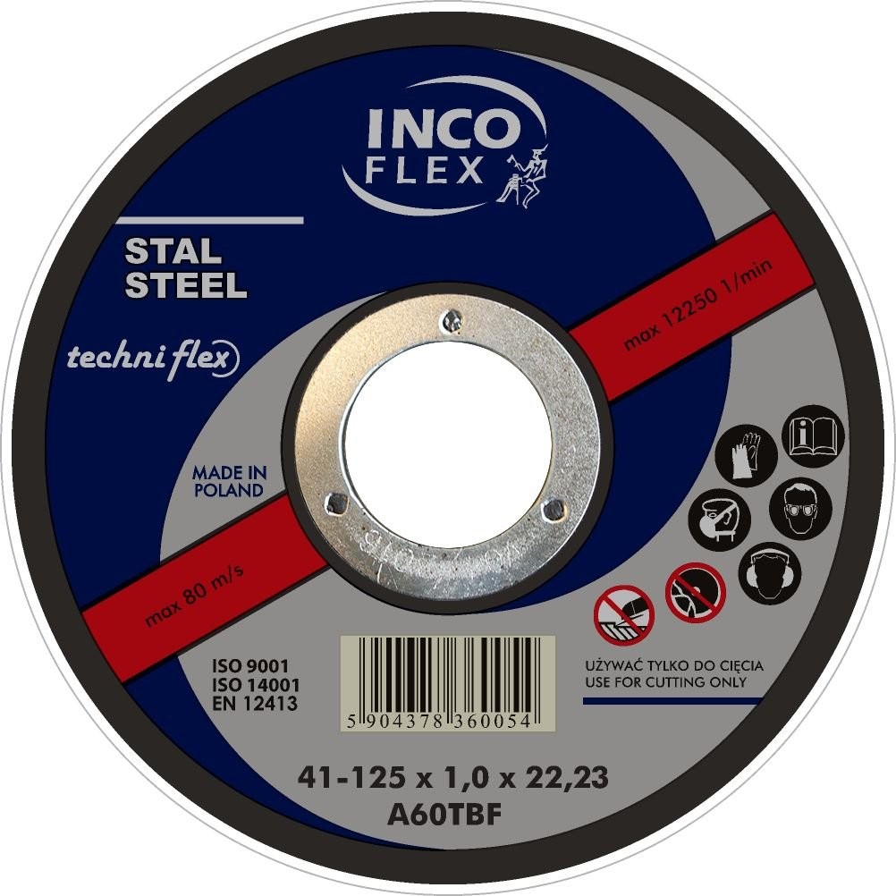 Flex Inco Inco Tarcza ścierna Typ 27 A24SBF 150 x 6 x 22,23mm M27-150-6,0-22A24S M27-150-6,0-22A24S