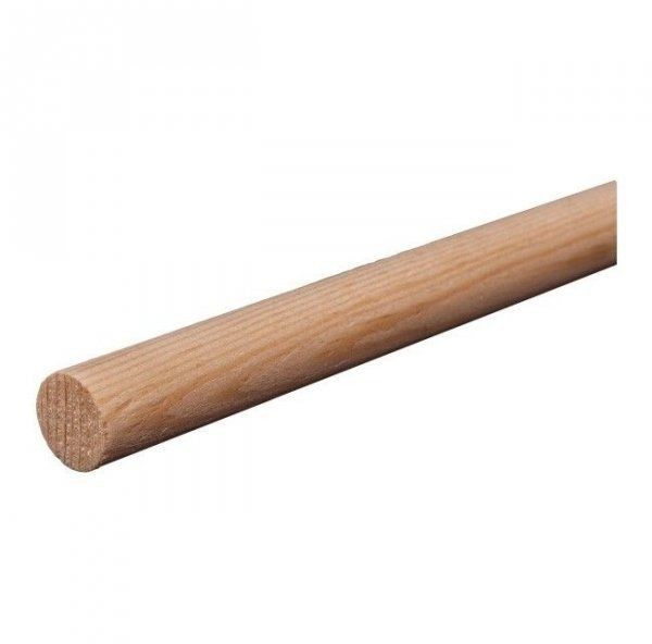Kij drewniany bez gwintu 150cm KDR150BG