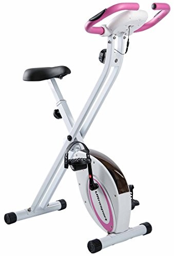 Ultrasport Ultra Sport F-Bike składany rower treningowy z komputerem i czujnikami do pomiaru tętna, różowy, OS 331100000283