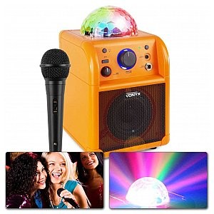 Vonyx VONYX SBS50L zestaw karaoke z mikrofonem, bluetooth i efektem świetlnym 178.348