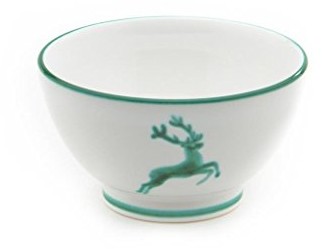 Gmundner Keramik Gmundner ceramika manufaktura 0324safr14 Zielony jeleń talerz na musli, duża, średnica 14 cm 0324SAFR14