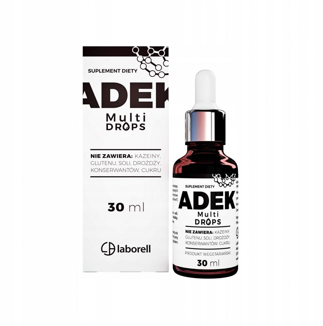 LABORELL ADEK | MULTIWITAMINA | A D3 E K2| KROPLE | 30ml