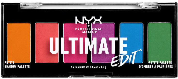 NYX Professional Makeup Professional Makeup - ULTIMATE EDIT - PETITE PALETTE - Paleta 6 cieni do powiek - 02 BRIGHTS NYXD0BR