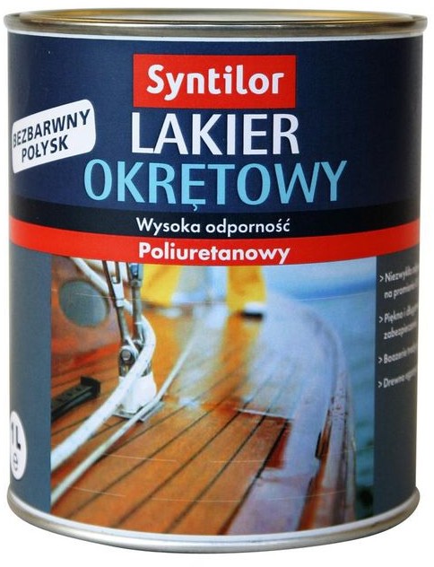SYNTILOR Lakier zewnętrzny do drewna OKRĘTOWY 1 l SYNTILOR