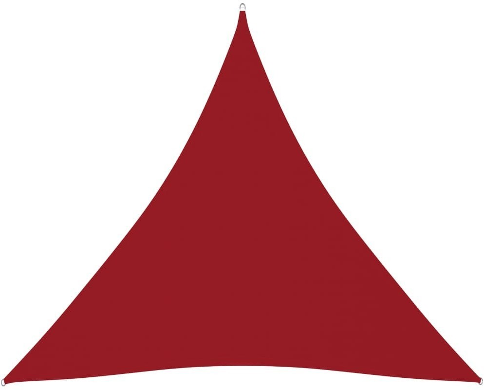 vidaXL Trójkątny żagiel ogrodowy, tkanina Oxford, 3x3x3 m, czerwony 135665
