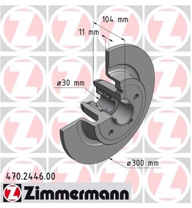 Zimmermann Tarcza hamulcowa 470.2446.00