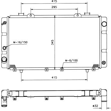 NRF Chłodnica, układ chłodzenia silnika NRF 503957 503957