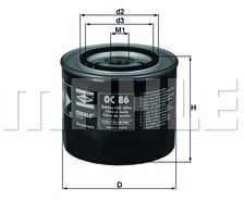 Mahle FILTR OLEJU KNECHT OC 86 IVECO OC 86