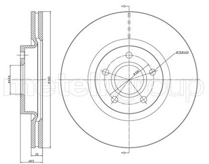 METELLI Tarcza hamulcowa 23-0687C