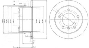 Delphi Tarcza hamulcowa BG3235