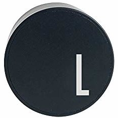 Design Letters Design Letters MyCharger A-Z UK (typ BS 1363) L, czarny 60201016L
