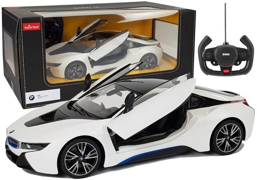 Rastar Auto R/C BMW i8 1:14 Biały Drzwi Automatyczne 6014