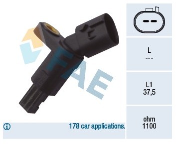 FAE Czujnik ABS tylny FAE 78016