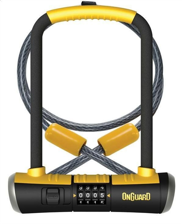 Onguard Zapięcie U-lock Bulldog Combo DT 8012C z linką czarny-żółty / Rozmiar: 120 cm 11 x 23 cm 8012C