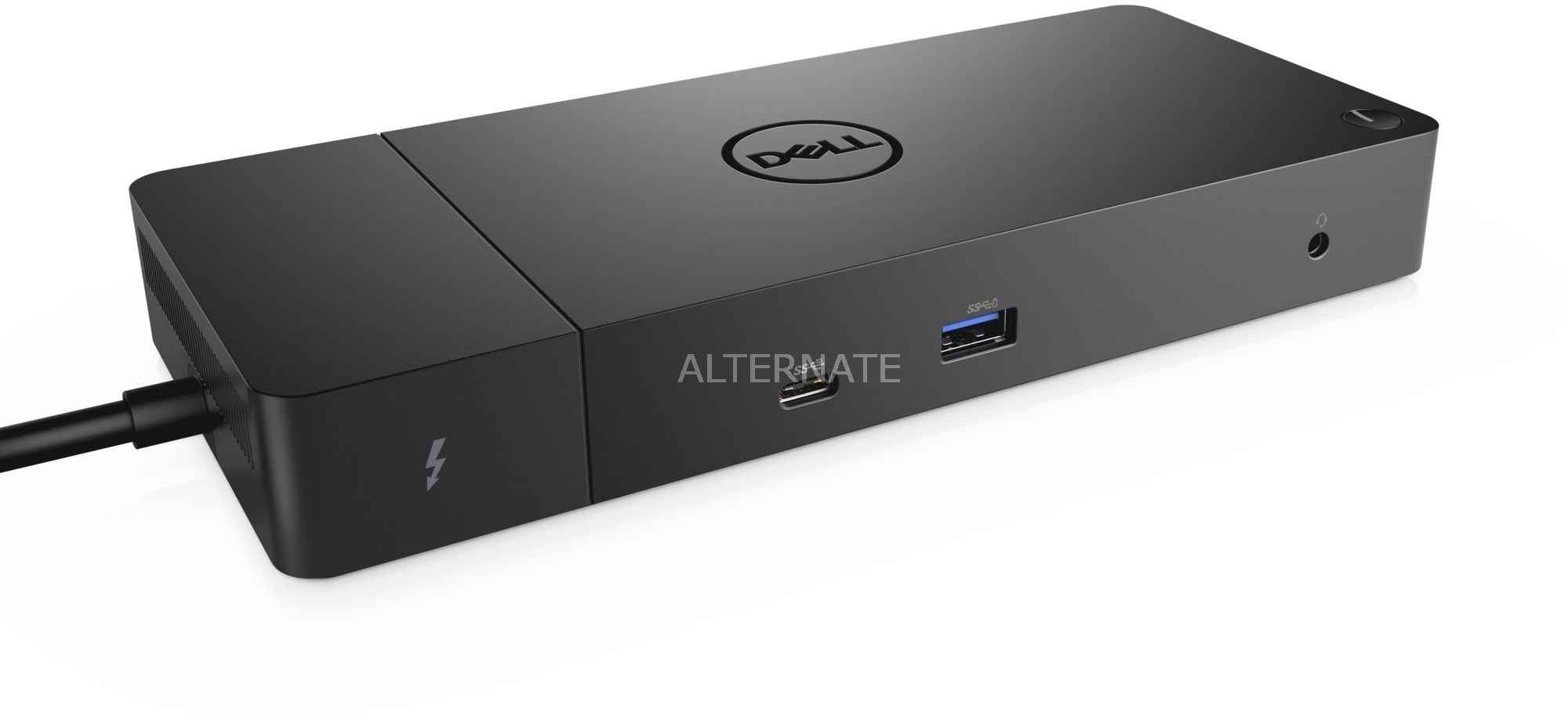 Dell WD19TB Przewodowy Thunderbolt 3 Czarny, Stacja dokująca