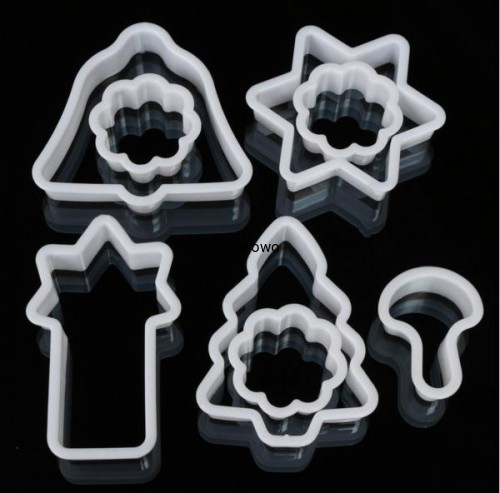 PLASTIKOWE FOREMKI WYKRAWACZE CIASTEK-8 szt