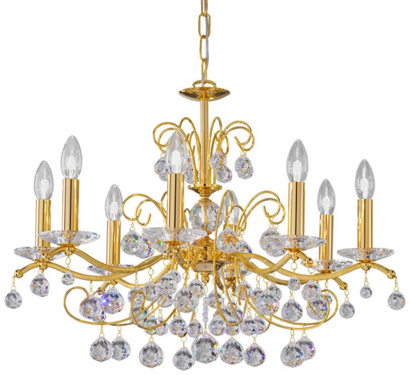 Kolarz Carmen kryształ złoto 8-pkt. 70c m
