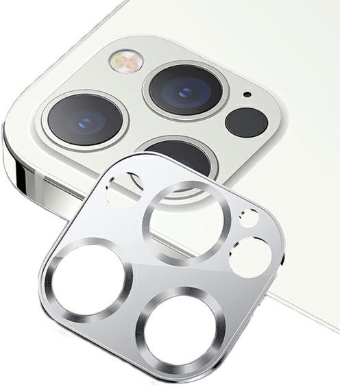 USAMS Camera Lens Glass iPhone 12 Pro metal srebrny/silver BH704JTT01 (US-BH704) 6958444940168